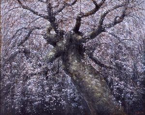 堀研《神原枝垂桜》1998年