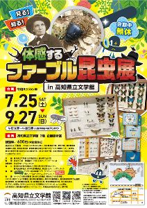 体感するファーブル昆虫展