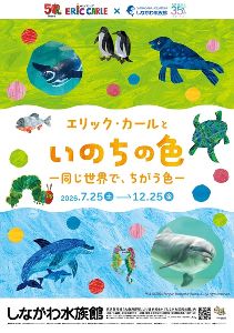 しながわ水族館 2026年特別展 「エリック・カールといのちの色 ー 同じ世界で、ちがう色 ー」 しながわ水族館 2026年特別展 「エリック・カールといのちの色 ー 同じ世界で、ちがう色 ー」