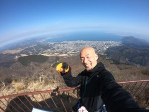 霧氷の由布岳