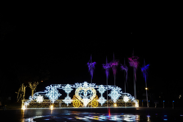 恋人たちのイルミネーションin阿蘇駅前噴水広場