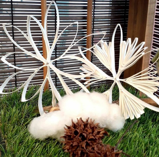 楽しく作ろうワークショップワゴン「雪のオーナメント」「冬のリース」