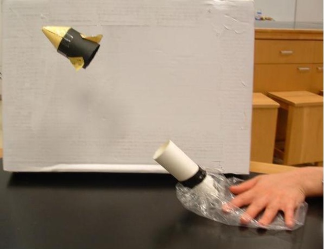 科学実験工房ワークショップ　空気ロケット