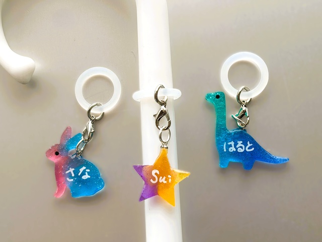 科学実験工房プチワークショップ おなまえレジンチャーム